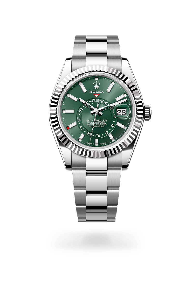 Rolex Sky-Dweller in Rolesor Putih - kombinasi Oystersteel dan emas putih, M336934-0001 | The Hour Glass